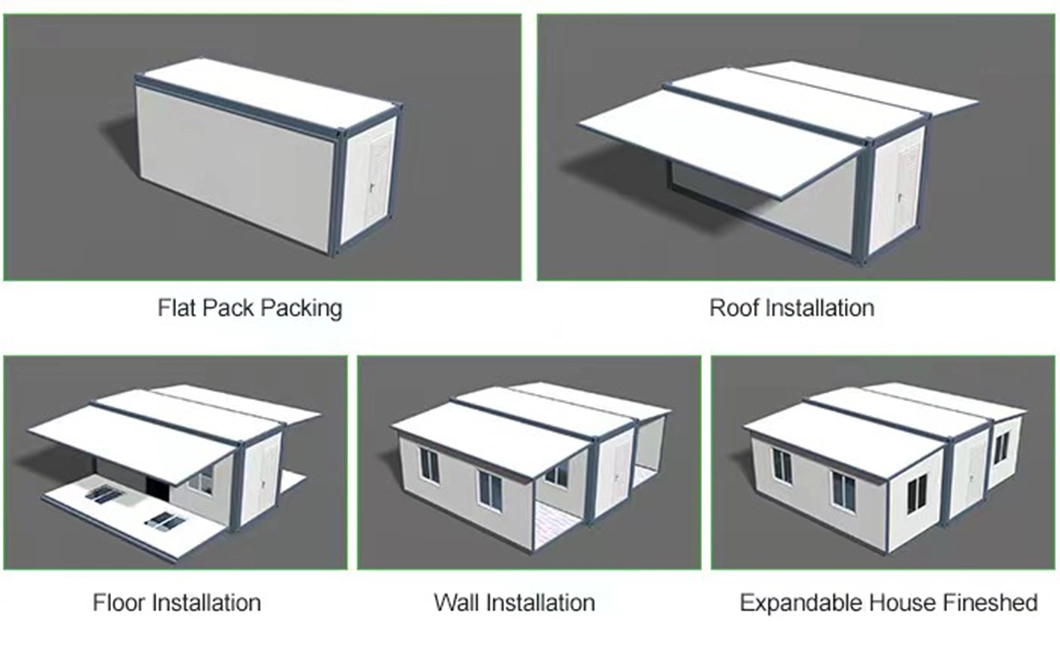 Pns Modular Container House Light Steel Frame Structure Finished Mobile Bar Coffee