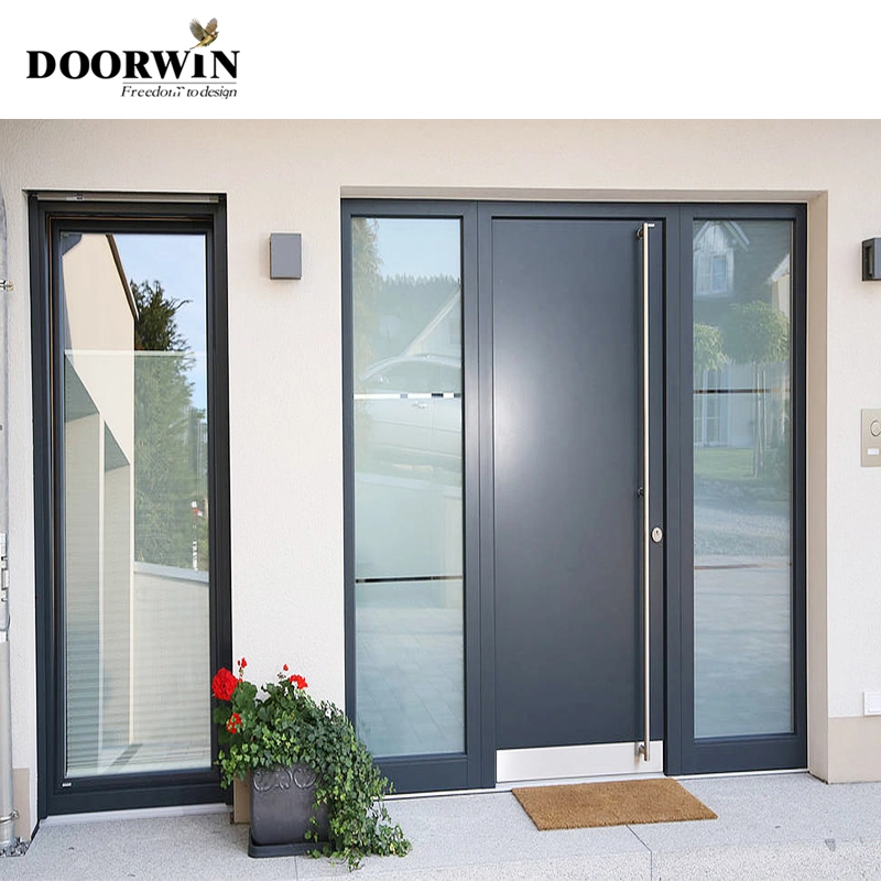 Doorwin Nfrc CE Certificate Residential Double Low-E Glass Dust-Proof House Windows Safety Aluminum Aluminium Metal Special Shape Casement Custom Window