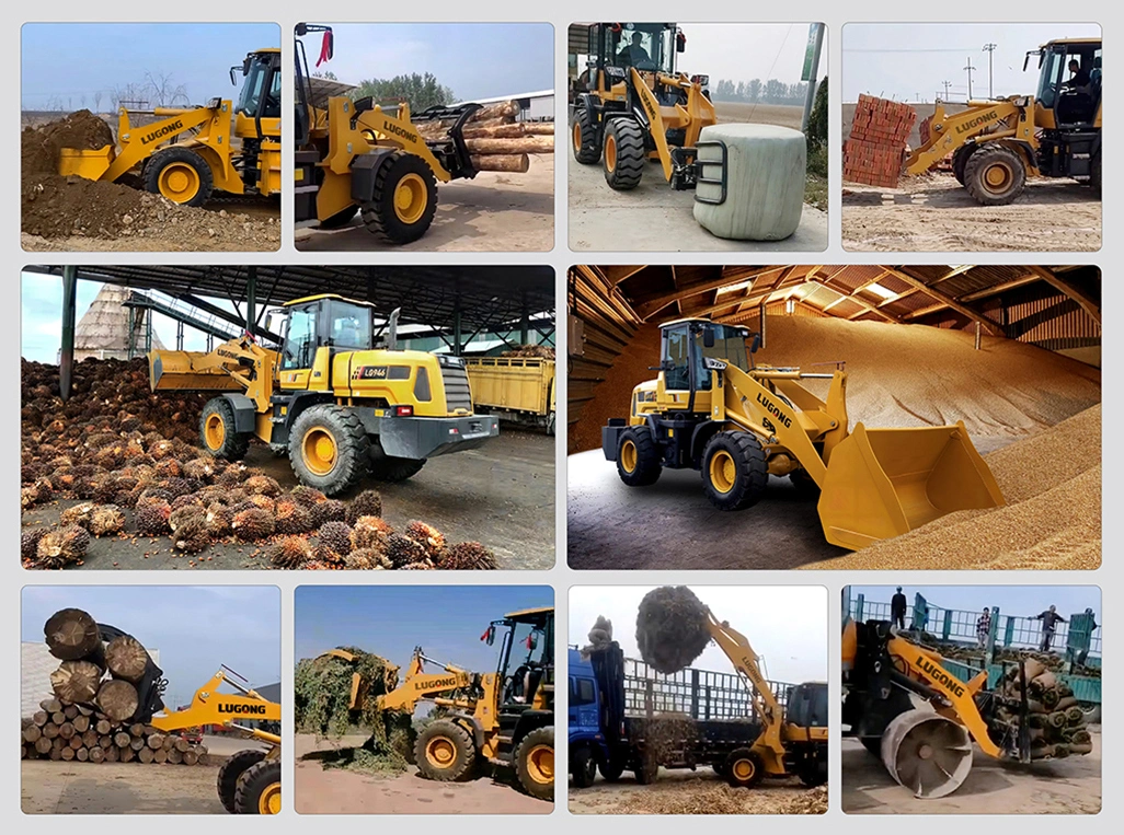 Lugong Mini Wheel Loader T930 Capacity 1800kg Front End Loader for Sale