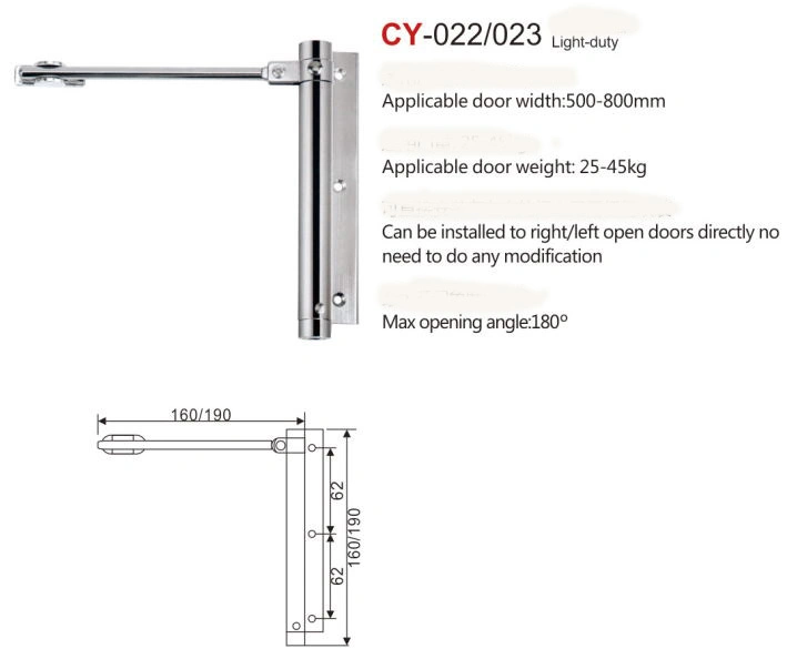Easy Install Door Closer, Champagne Color