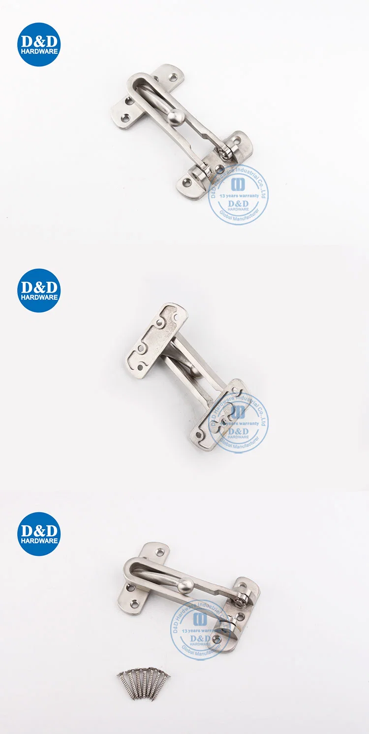 Building Hardware Stainless Steel Zinc Alloy Chain Lock Bedroom Home Apartment Safety Door Security Chain Hotel Door Guard