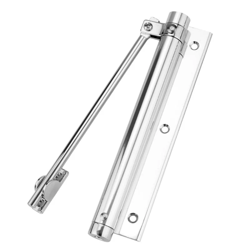 Mini Surface Mounted Aluminium Alloy Soft Gate Closer Punch Free Automatic Swing Door Opener