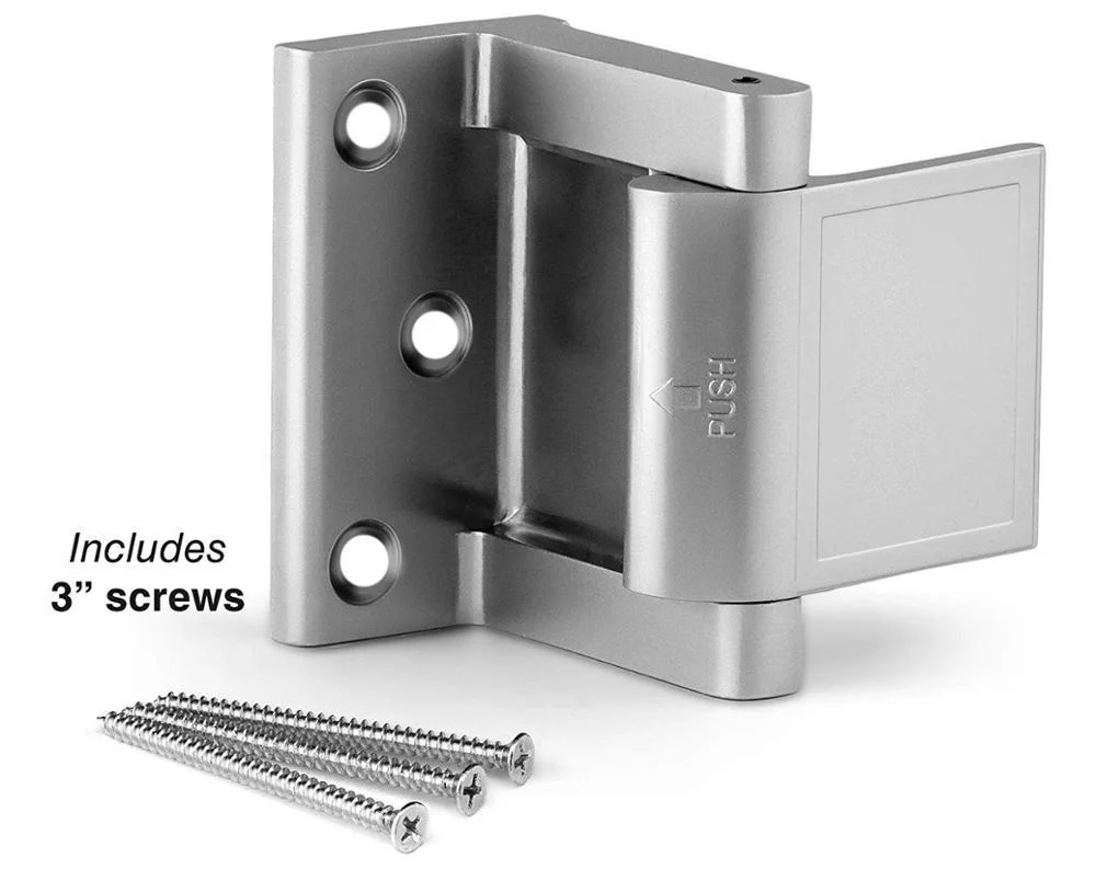 Zinc Alloy Security Door Deadbolt Door Reinforcement Lock Latch for Entrance Doors