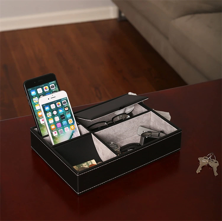 Desk Top Accessories Watch Key Phone Organizer Set Paper Tray Storage Box