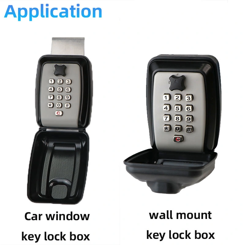 Wall Mounted Outdoor Car Dealer Push Button Combination Key Safe Car Window Lock Box