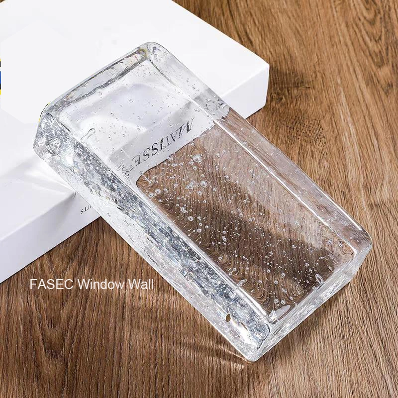 Transparent Mosaic Glass Tile Glass Bricks Partition Wall Glass Block Windows Crystal Blocks