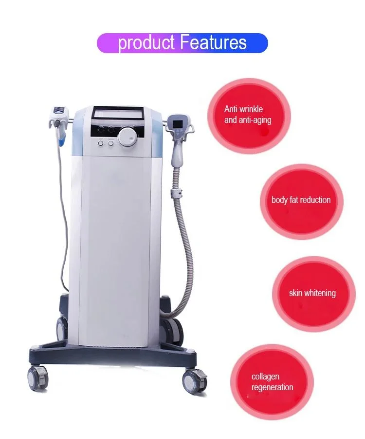 2 Handles Exlil Ultra 360 Radiofrequenza Face Lift Machine Body Fat Portable Cellulite Reduction RF Ultrasound Equipment