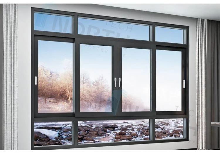 Northtech Aluminum Sliding Casement Windows with Water and Air Tightness Features with Nfrc CE Certificate