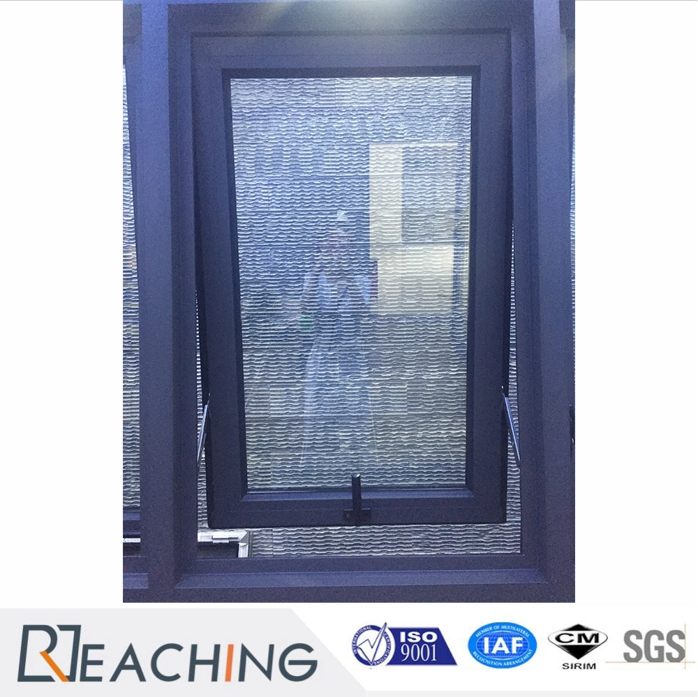 Australia Standard Matt Black Aluminum Awning Window with Winder Chain Lock