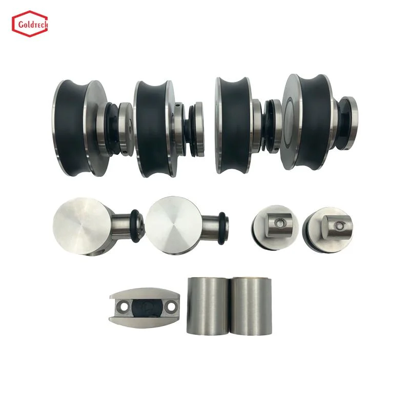 Factory Stainless Steel 304 Glass Fitting Accessories Sliding Glass Door Hardware