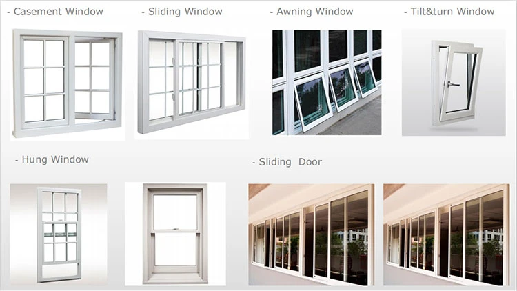 High Quality Conch Profile UPVC/PVC Window Sliding Window with Cresent Lock