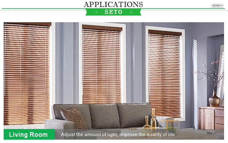 50mm Wood White Blinds High Quantity Window Treatments