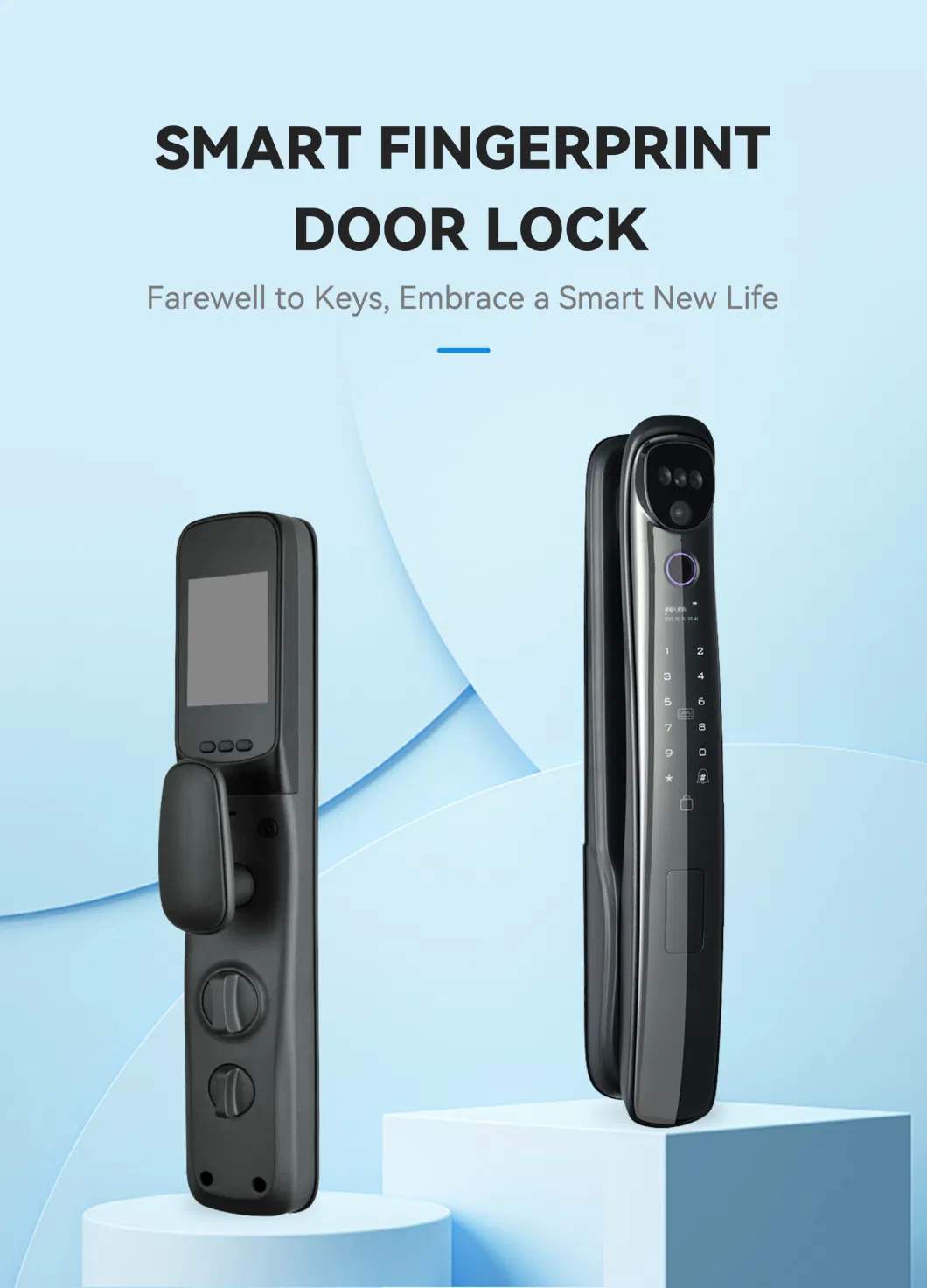 Time-Based Access Control Virtual Password NFC Keyless Deadbolt Security Lock