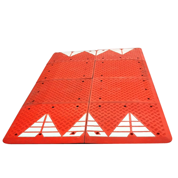 Black or Red Massive Large Rubber Speed Hump Cushion Speed Limiter
