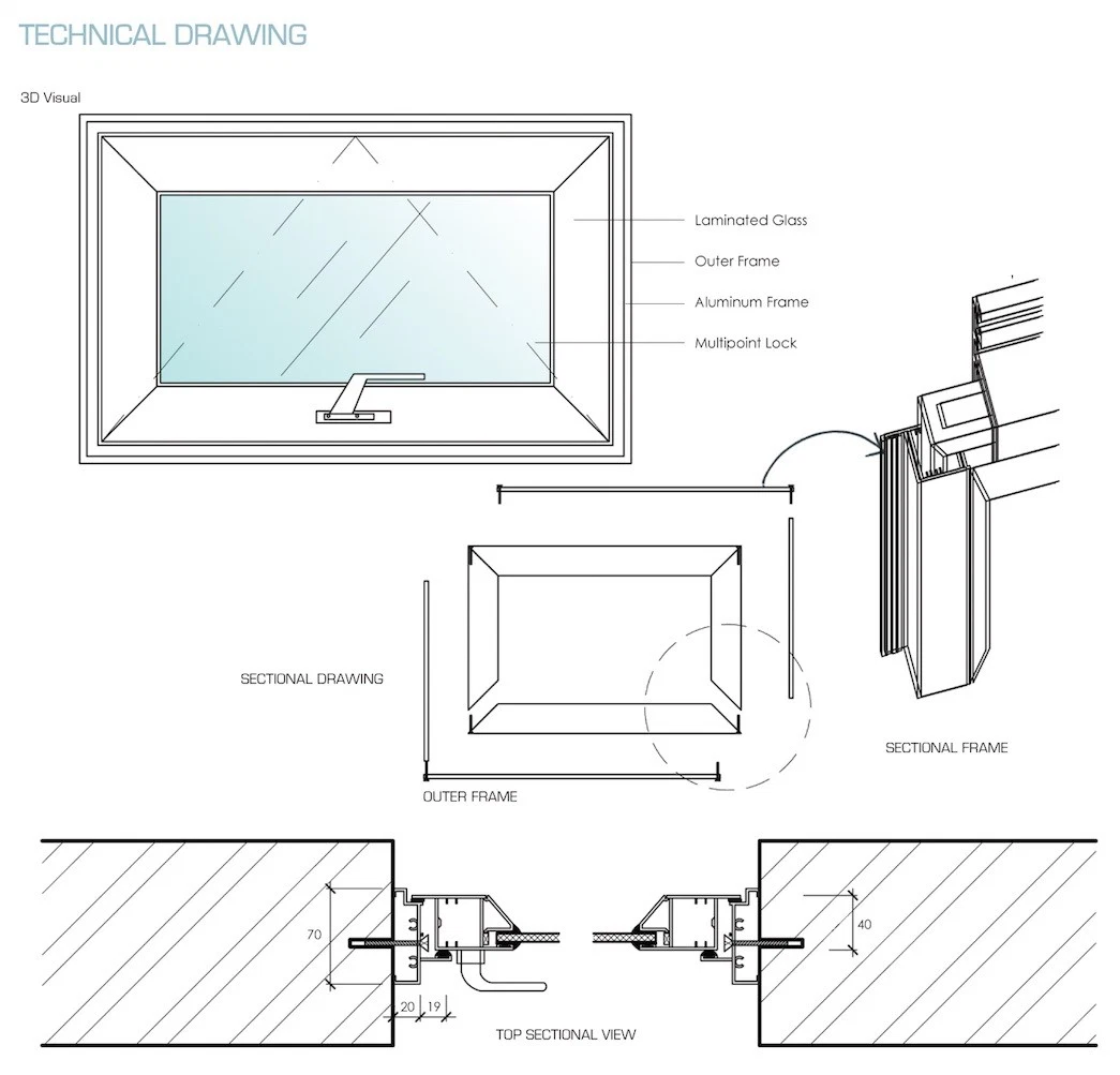 Australia As2047 Standard Individual Series Aluminum Awning Sliding Casement Round Double Glass Aluminium Window