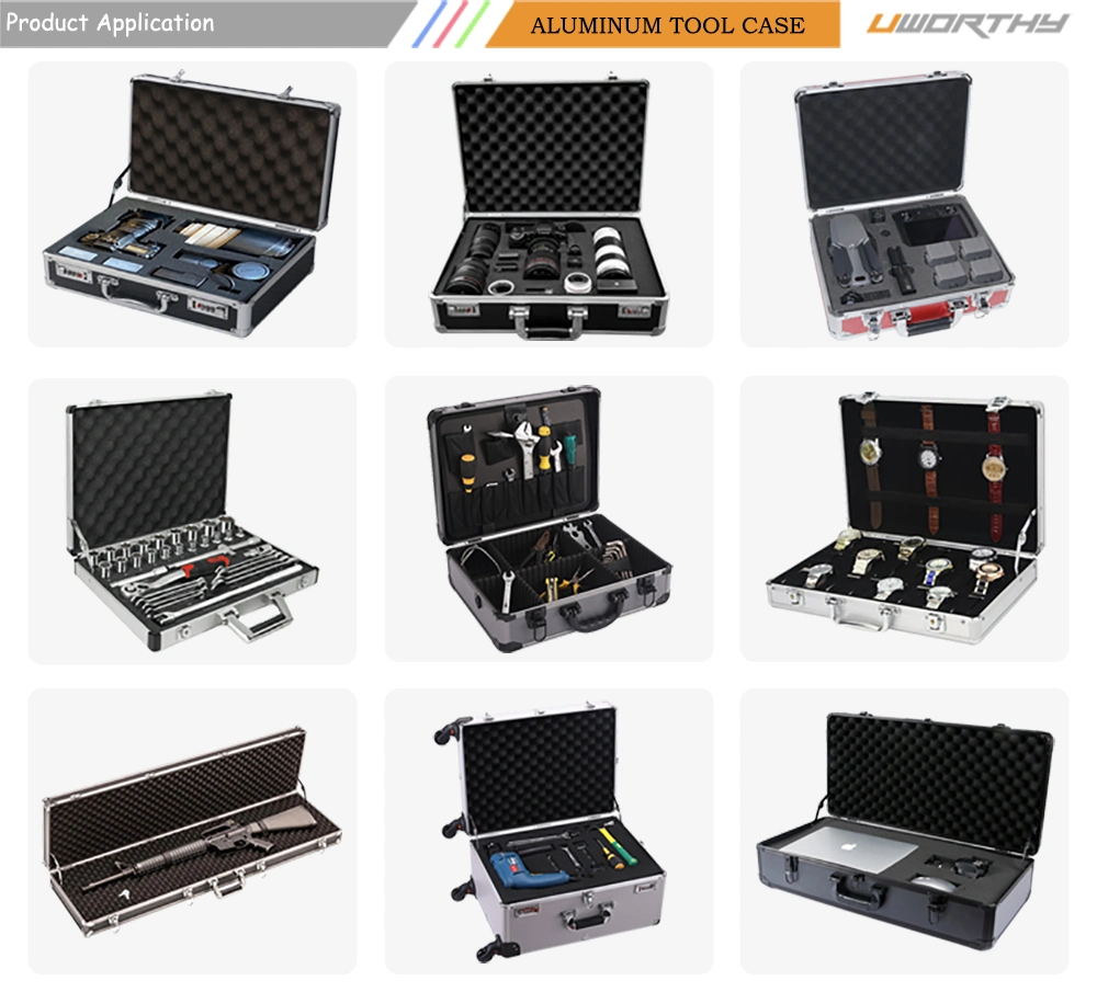 Portable Aluminum Alloy Box Equipment Instruments Multifunctional Code Tools Storage Box