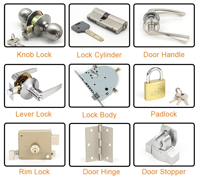 Door Security Hardware Zinc Alloy Single Round Deadbolt Lock