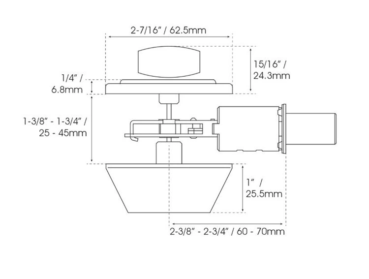 Door Security Hardware Zinc Alloy Single Round Deadbolt Lock