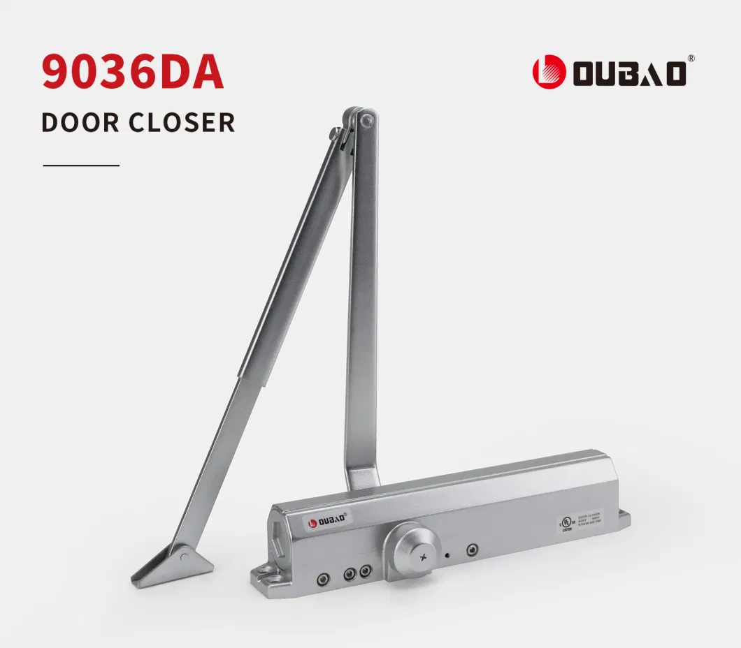 Oubao CE UL Building Door Hardware Fittings Aluminium Hydraulic Fire Spring Heavy Duty Door Closer (9036DA)