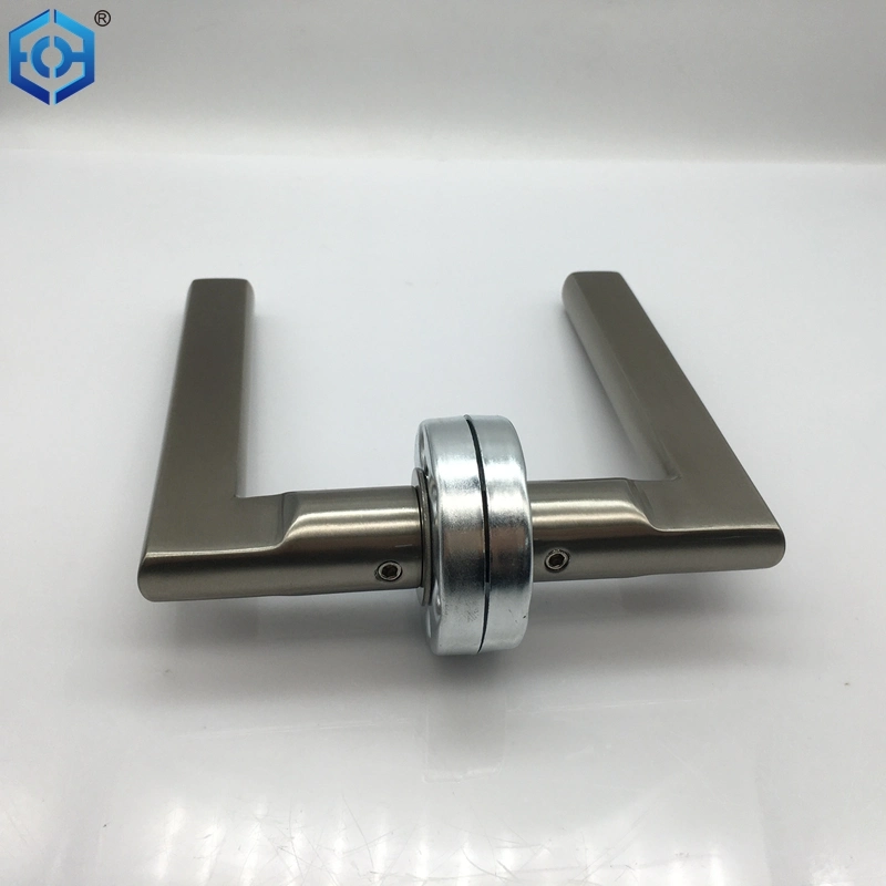 Stainless Steel Bathroom Swing Double Sided Long Plate Type Door Handle Lock