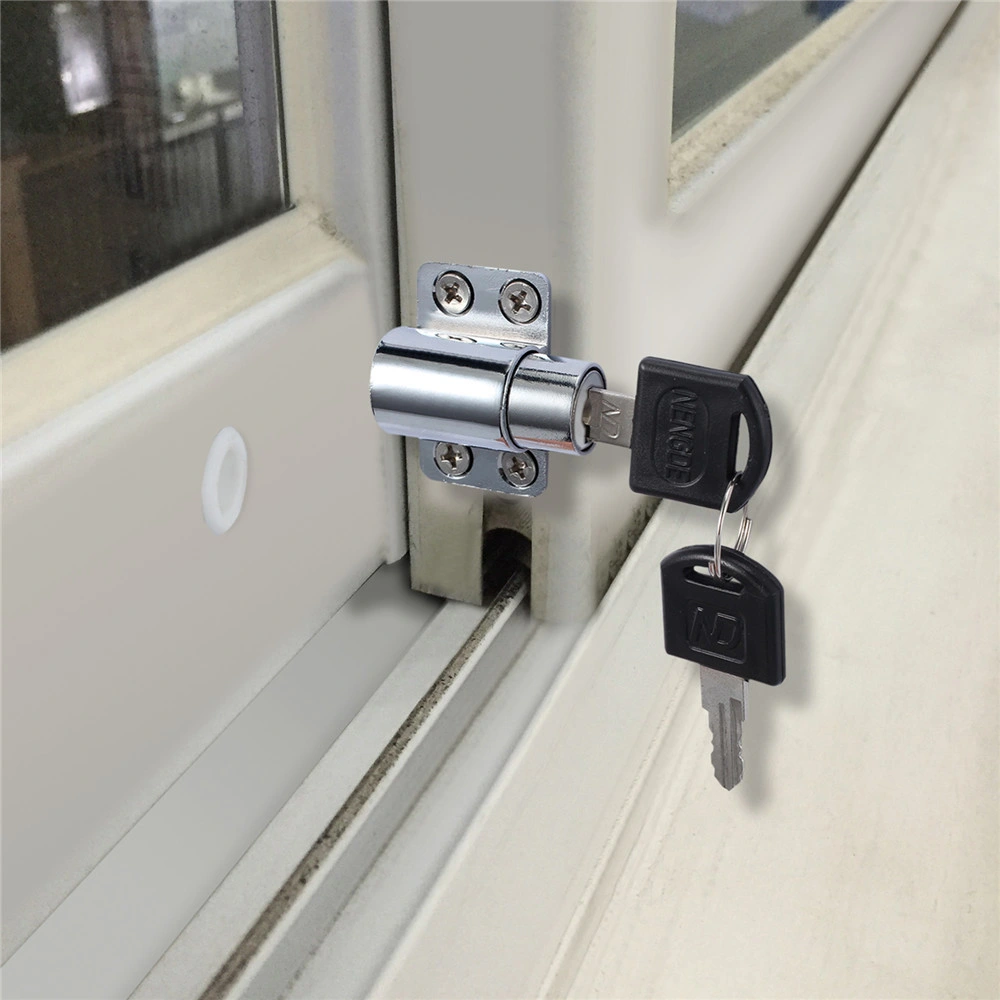 Zinc Sliding Window Patio Screw Door Locking Pin Push Child Safety Lock