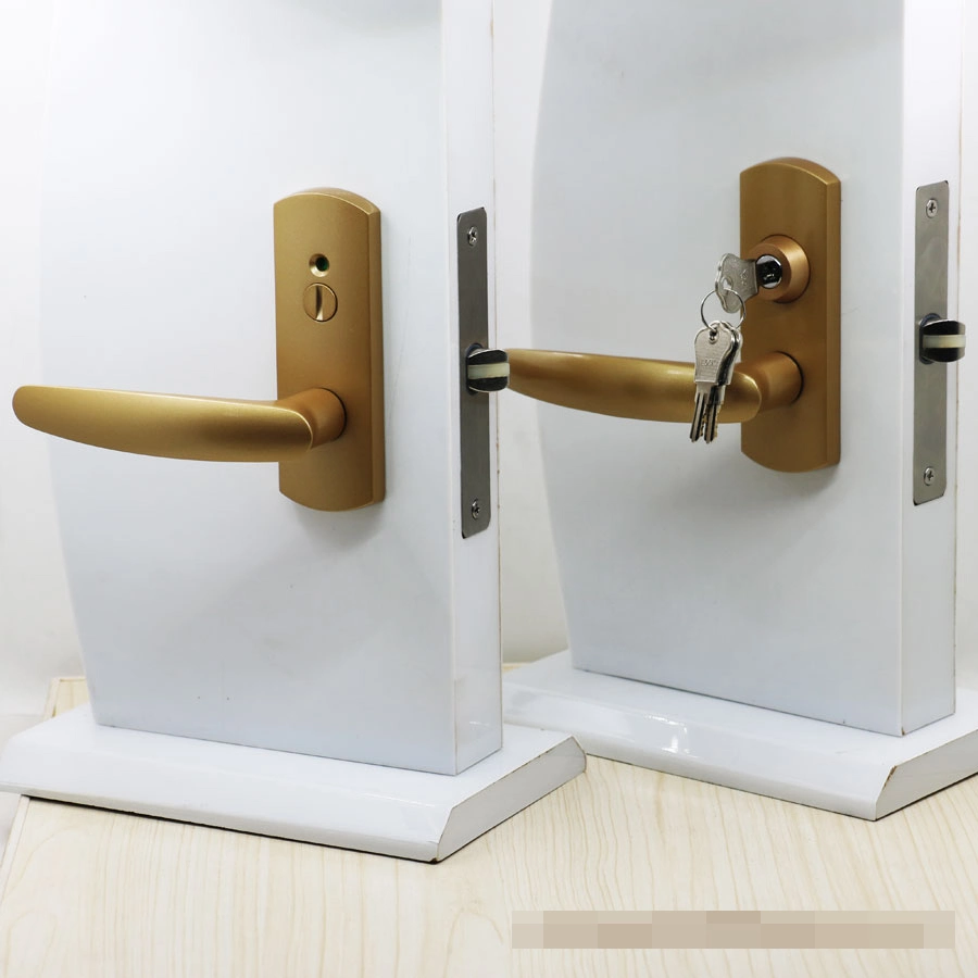 Silver Zamak Interior Door Lock Set, Silent Lock