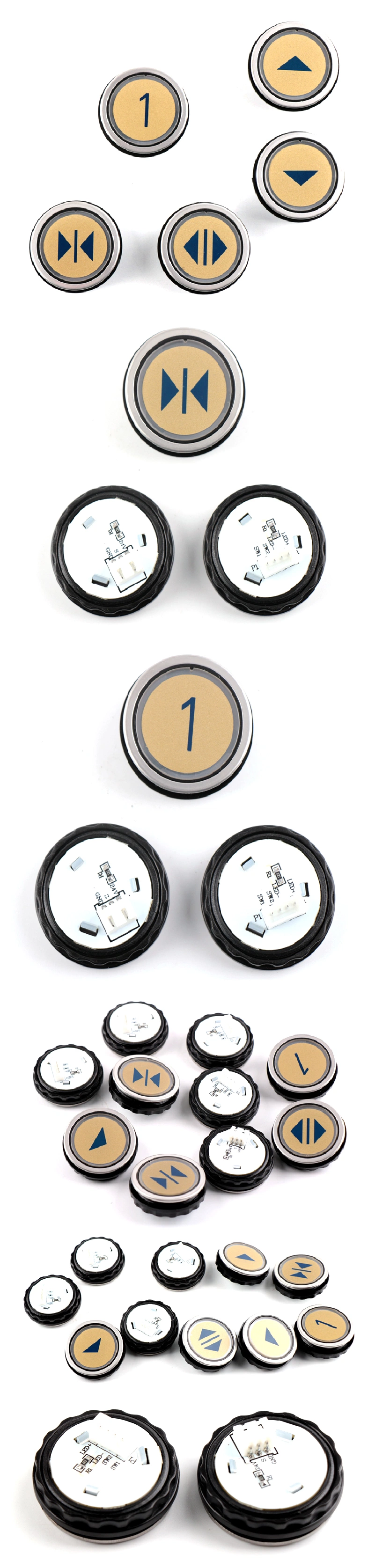 5400 Elevator Round Button D-Type Three Four-Pin D2-Cl D4-Cl Elevator Button