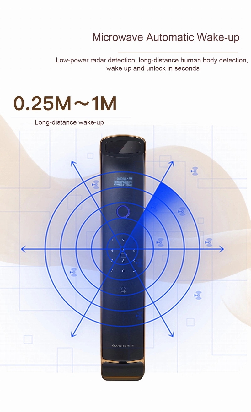 Archie Automatical Face Fingerprint Combination Card Tuya Smart Door Lock