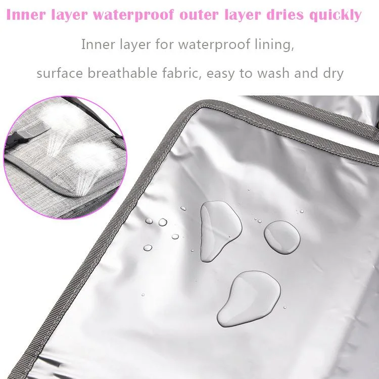 Comfortable Waterproof Oxford Infants Travel Diaper Changing Mat Portable Baby Changing Pad with Stroller Strap