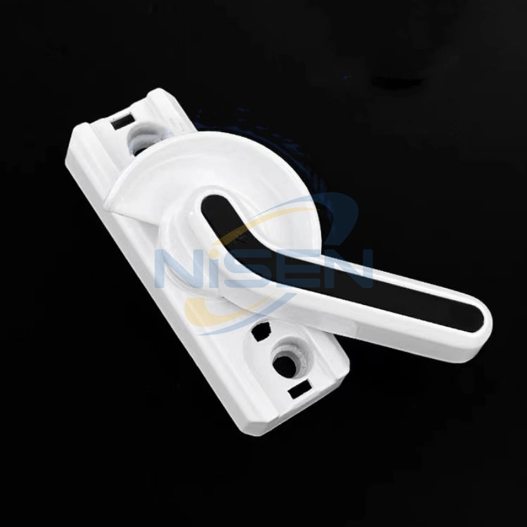 Nisen Cl01-L/R UPVC Window Door Hardware Crescent Lock for Sliding Window Aluminium Sliding Window Small Lock Moon Shaped Lock