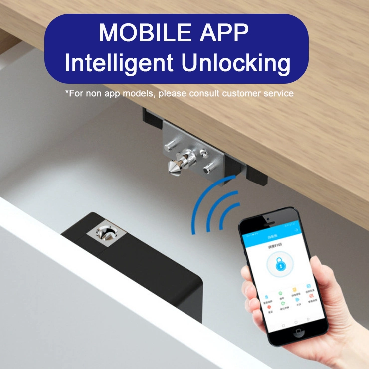 Smart Electronic RFID Door Hidden DIY RFID APP Bluetooth Wooden Cabinet Drawer Locker Cupboard Lock