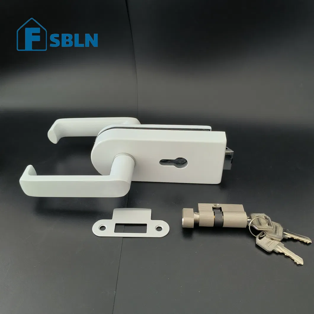 Hot Selling Zinc Alloy Glass Door Lock Aluminum Lock Door Handle Lock Hardware