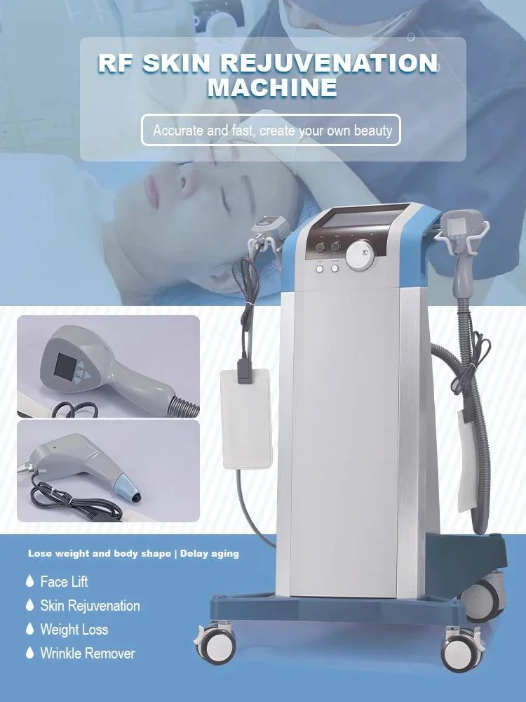 2 Handles Exlil Ultra 360 Radiofrequenza Face Lift Machine Body Fat Portable Cellulite Reduction RF Ultrasound Equipment