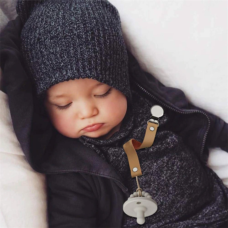 Wholesale Safety Baby Vegan Leather Pacifier Silicone Baby Pacifier New Style Baby Products