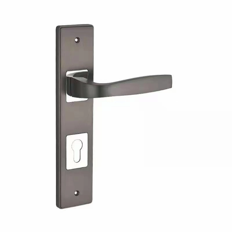Universal Security Door Handle Thickened Panel Solid Indoor Dual Latch Barth Room Door and Balcony Door Lock