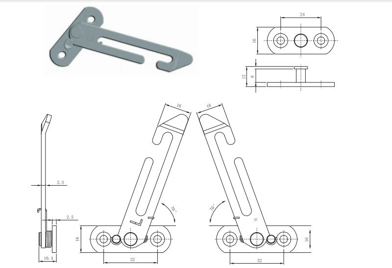 3h Inc. Factory Price SS304 Aluminum Window Limiter Stay Fz024