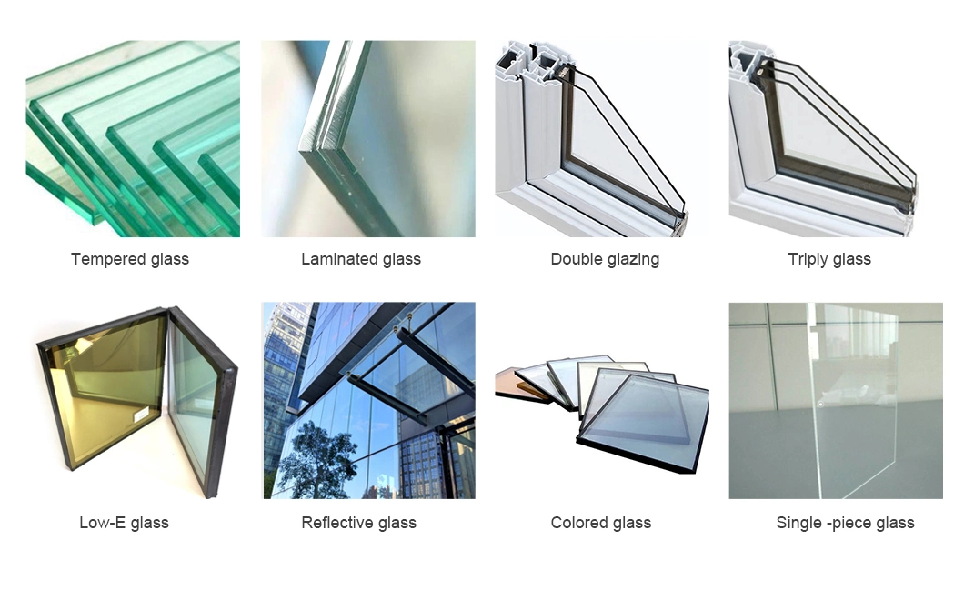 American Nfrc High Security Modern Design Aluminum Profile Frame Thermal Break Low-E Laminated Glass Aluminium Casement Window