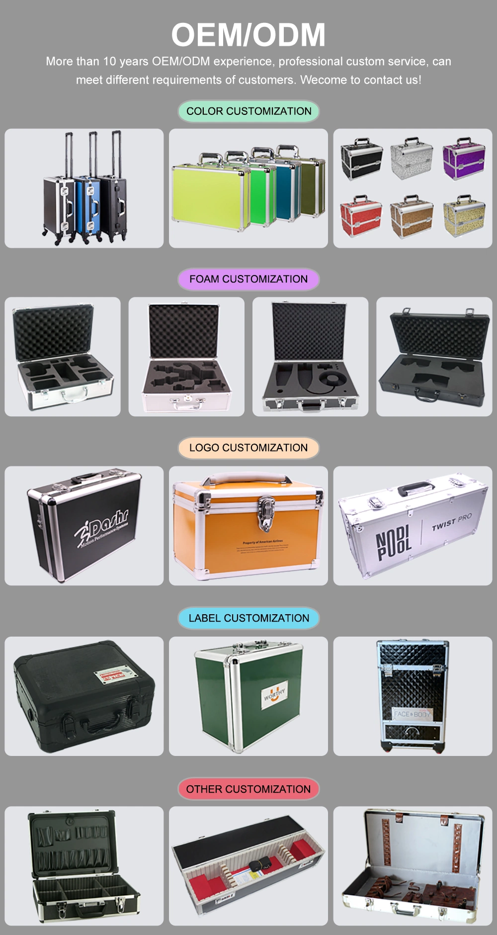 Portable Aluminum Alloy Box Equipment Instruments Multifunctional Code Tools Storage Box