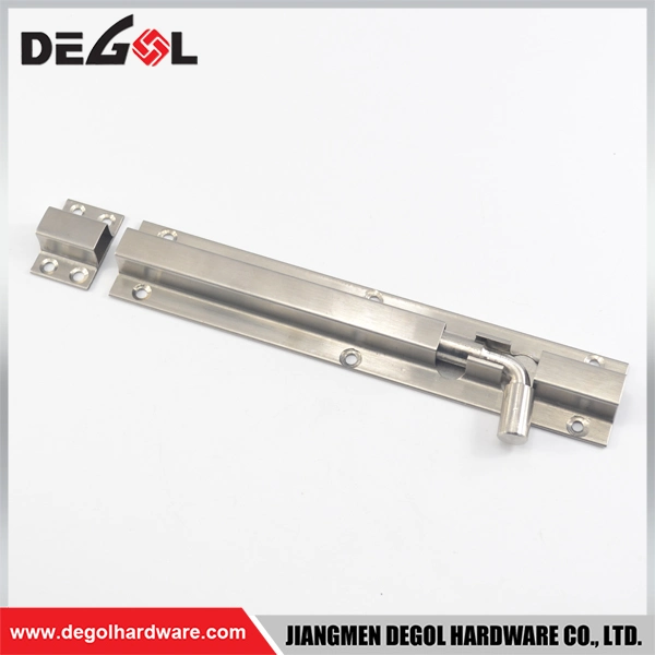 Barrel Bolt Door Lock Stainless Steel Window Safety Keyhole Heavy Door Chain