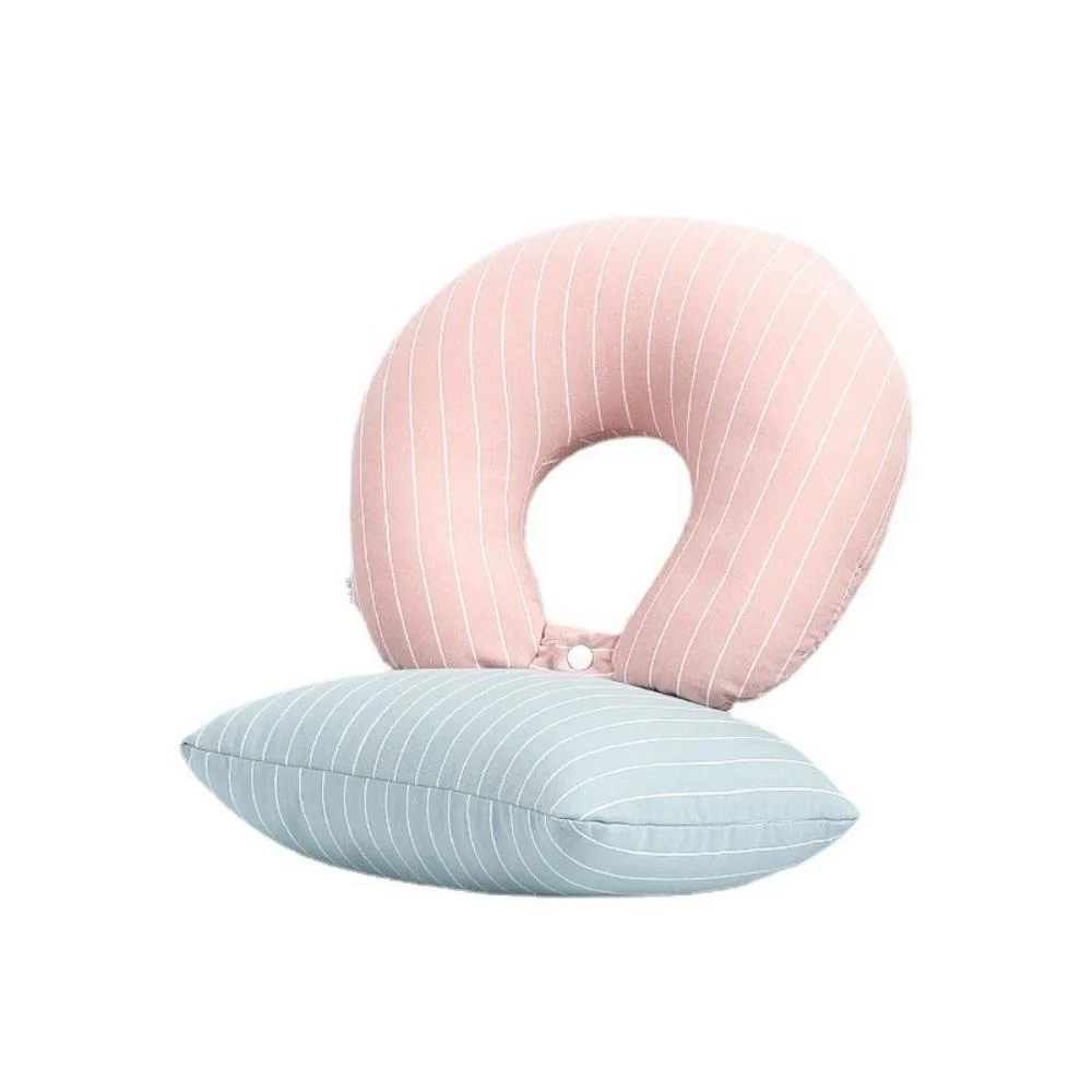 Four Seasons Portable Travel Nap Pillow Universal Deformable U Shape Pillow Filling Office Pad Wyz19730