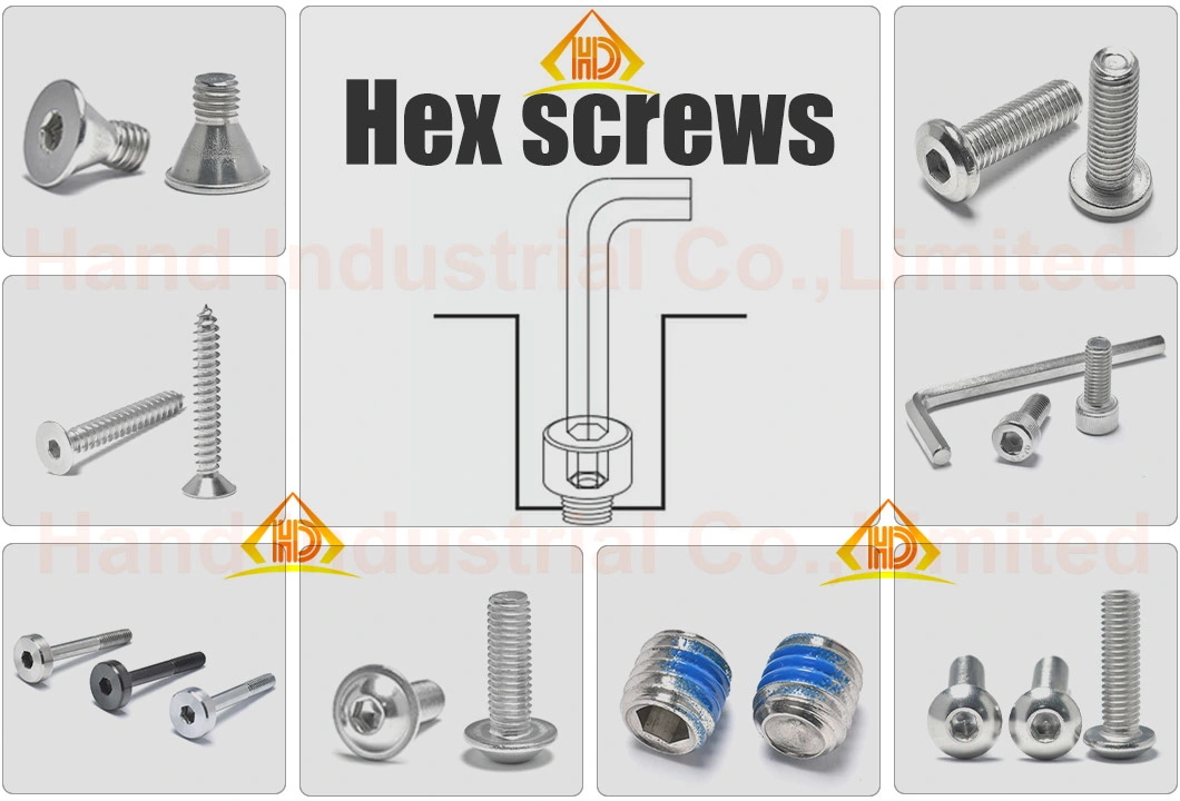 Hot Sale Stainless Steel Anti Rust DIN912 M6 M8 Hex Socket Cheese Head Screw Cap