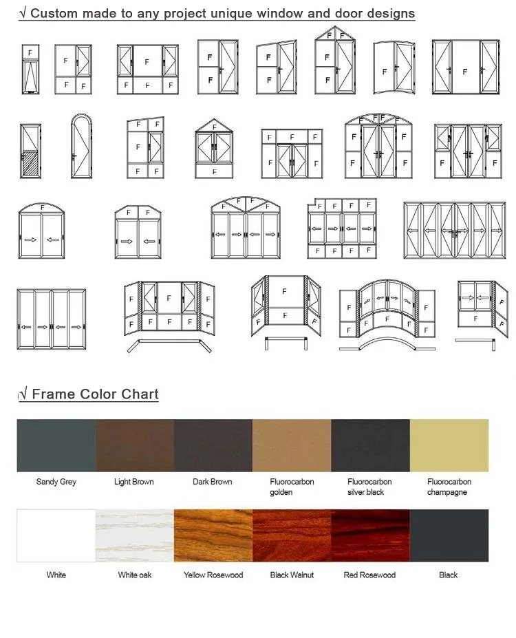 Australian Standard German Hardware Nfrc Certificated Thermal Break Double Glazed Aluminum Profile Aluminium Alloy Security Casement Awning Sliding Window