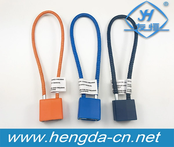 Yh1650 Cable Style Locks 2 Keys Safety Trigger Lock