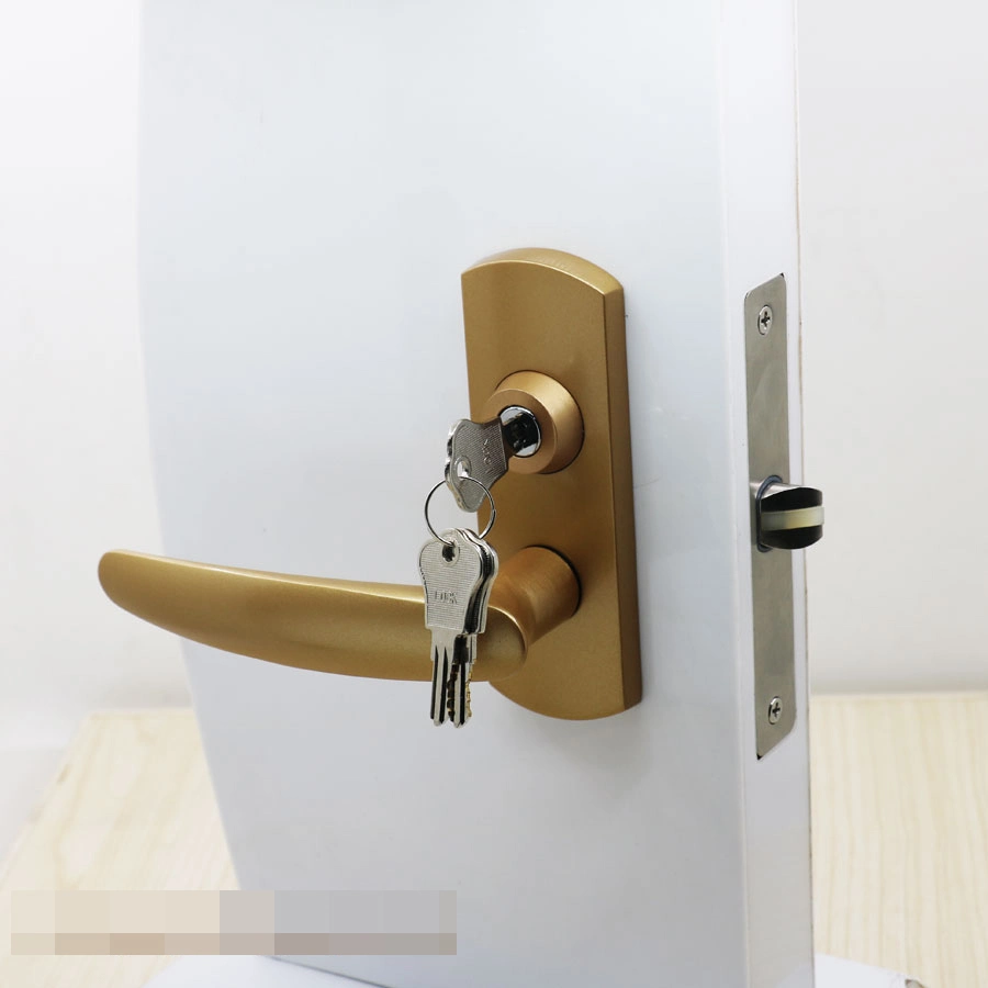 Silver Zamak Interior Door Lock Set, Silent Lock