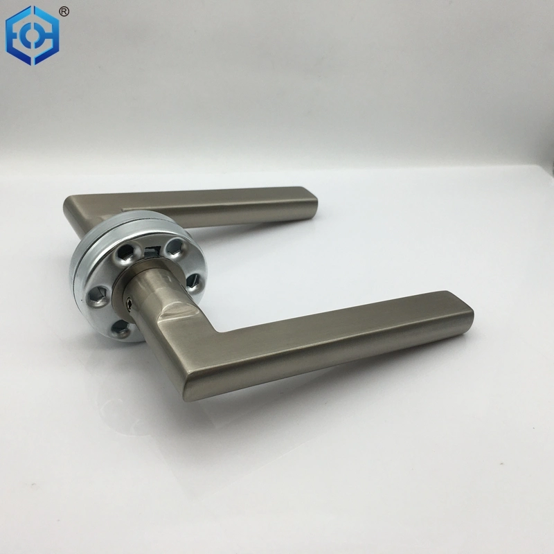 Stainless Steel Bathroom Swing Double Sided Long Plate Type Door Handle Lock