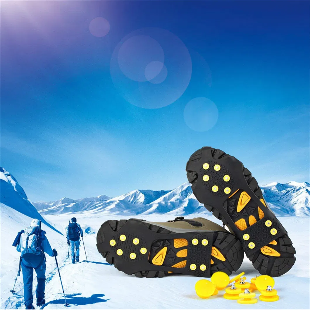 Experienced 10 Studs Anti-Slip Snow Ice Safety Shoe Cover Chinese Supplier