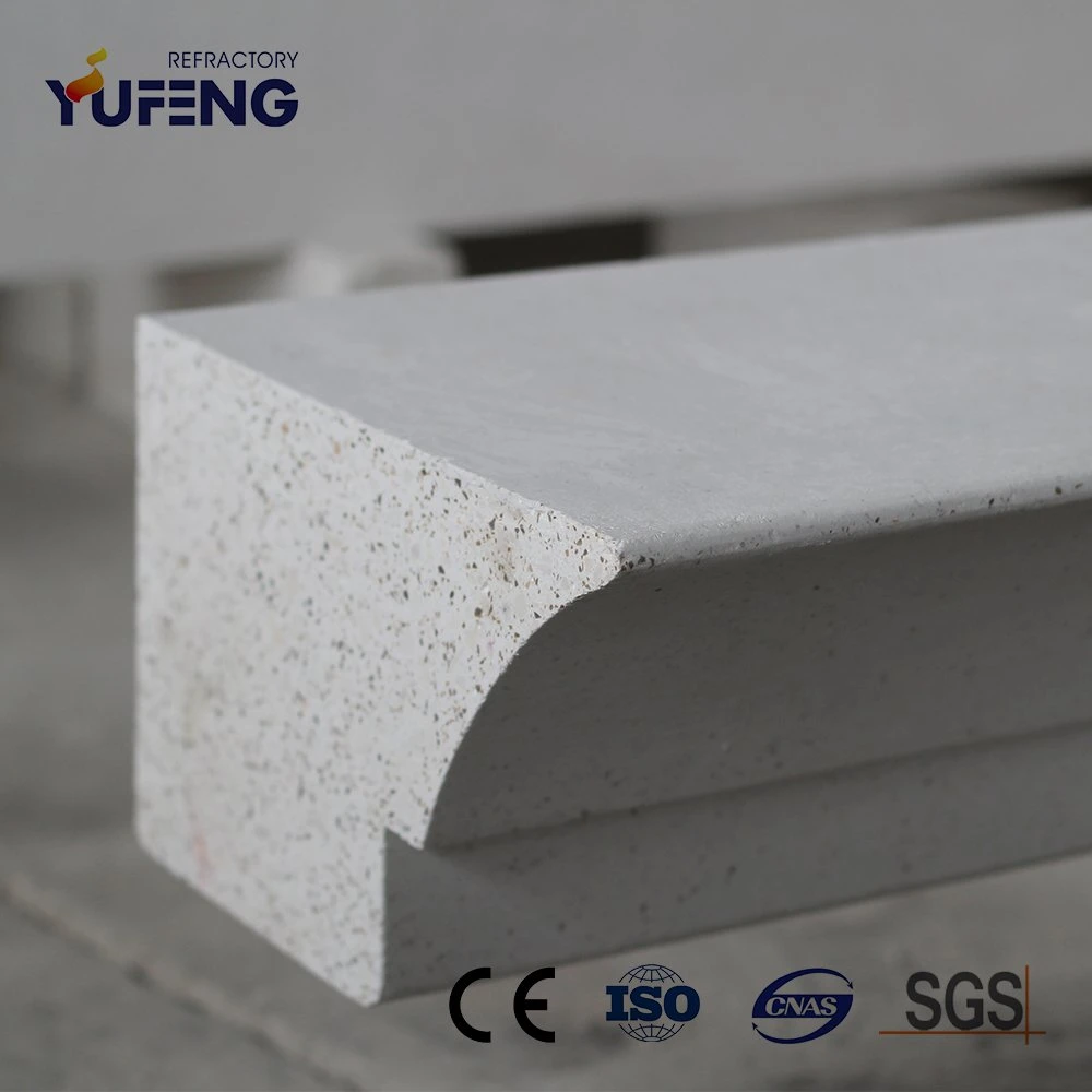 2900mm Large Size Zirconium Mullite Lip Stone Customized Refractory Blocks