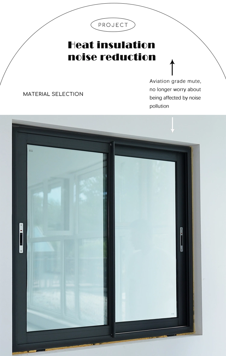 Factory Price Customized Windows and Doors New Design Double Glazed Glass Aluminium Aluminum Alloy Profile Metal Sliding Window