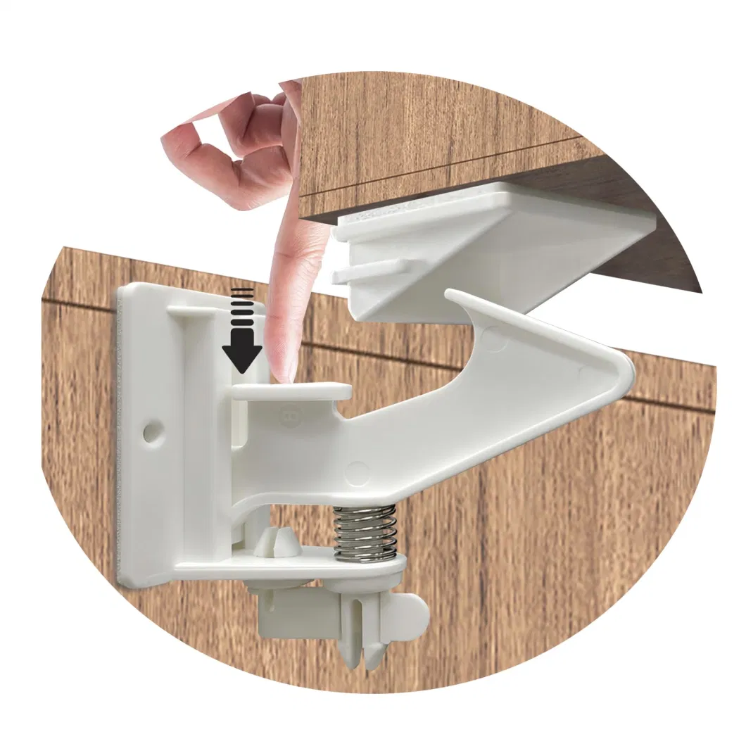 Easy Installation Baby Safety Cabinet Locks Latches Proofing Adhesive Cabinets Drawer Lock