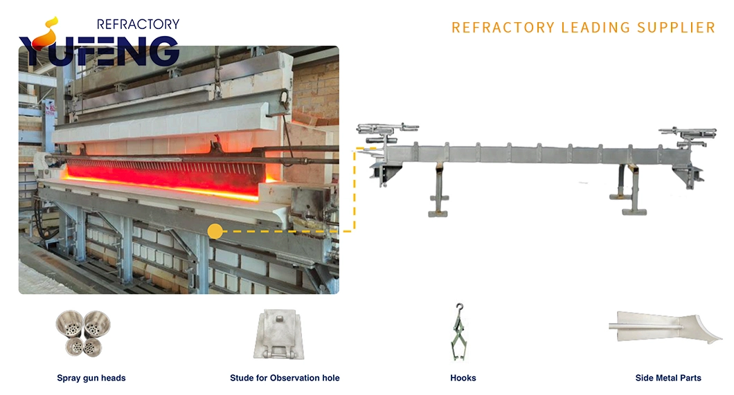 Expendable Refractories Zirconium Mullite Lip Stone/Side Block for Glass Production Line